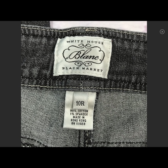WHBM  Gray Jeans.   Size 10R - Picture 2 of 5